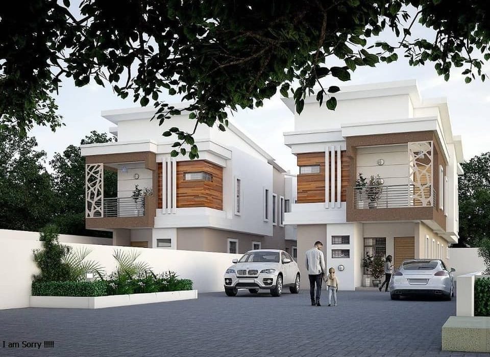 Twin 5bedroom duplex with BQ